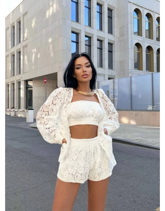 Bianca Üçlü Dantel Takım