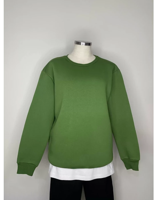 Bisiklet Yaka Sweatshirt