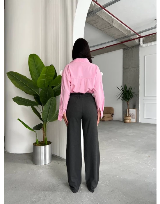 Çiçek Detaylı Gömlek