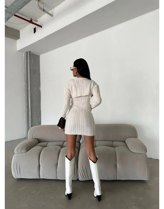 Crop Kazak Elbise Takım