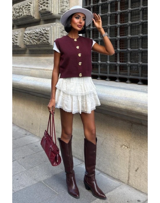 Helios Düğmeli Süveter