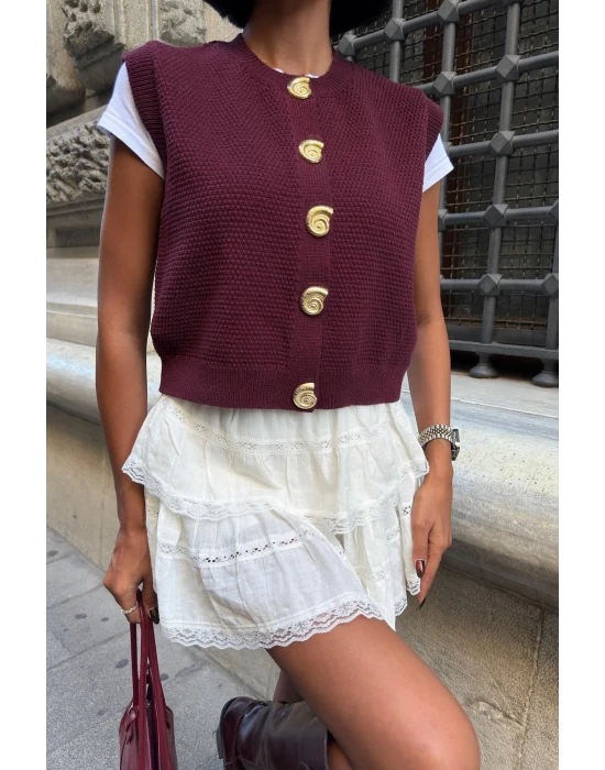 Helios Düğmeli Süveter