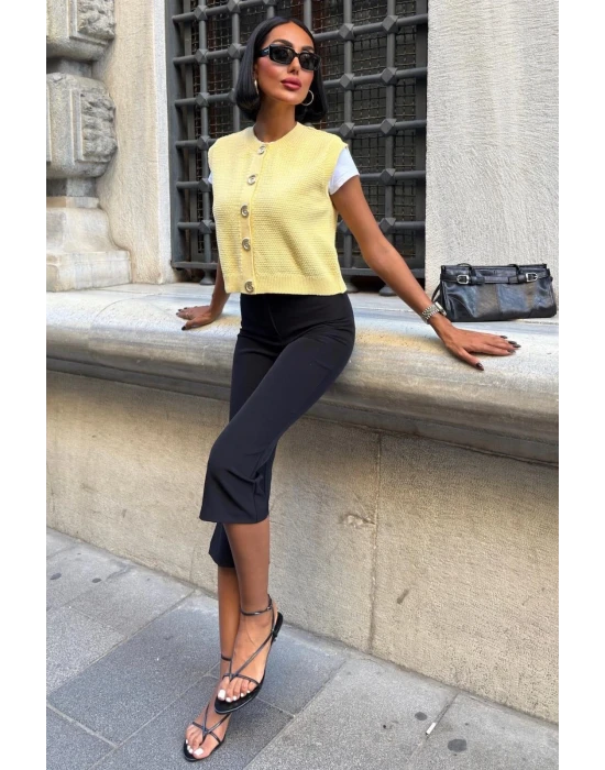 Helios Düğmeli Süveter