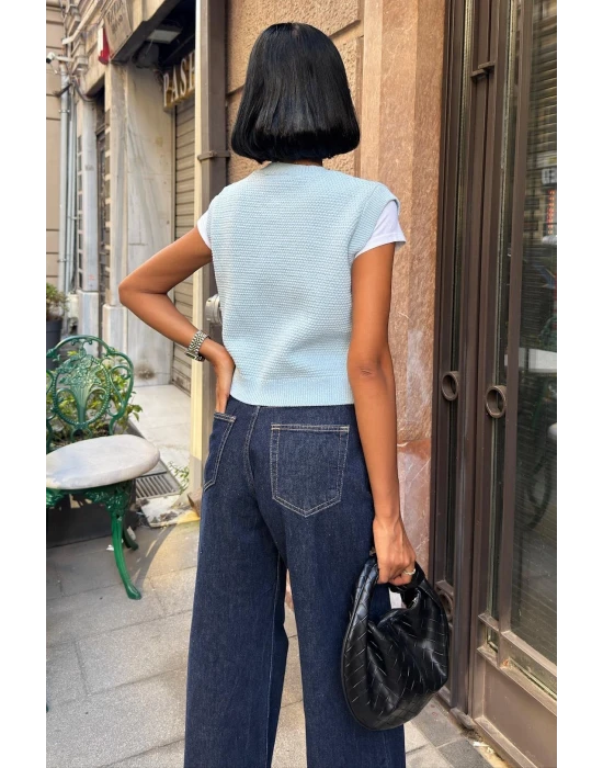 Helios Düğmeli Süveter