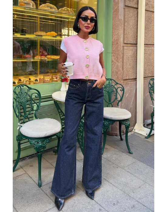 Helios Düğmeli Süveter