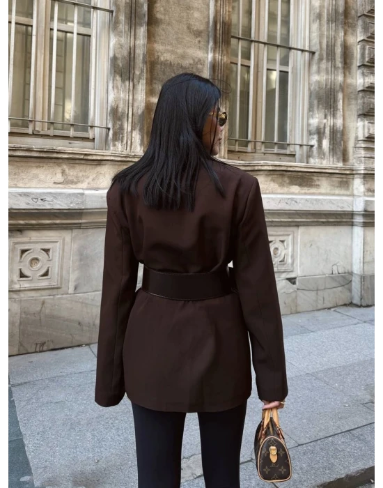 Kemerli Blazer Ceket