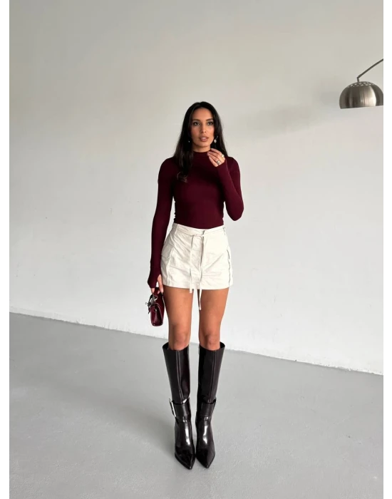 Parmak Geçmeli Viskon Body