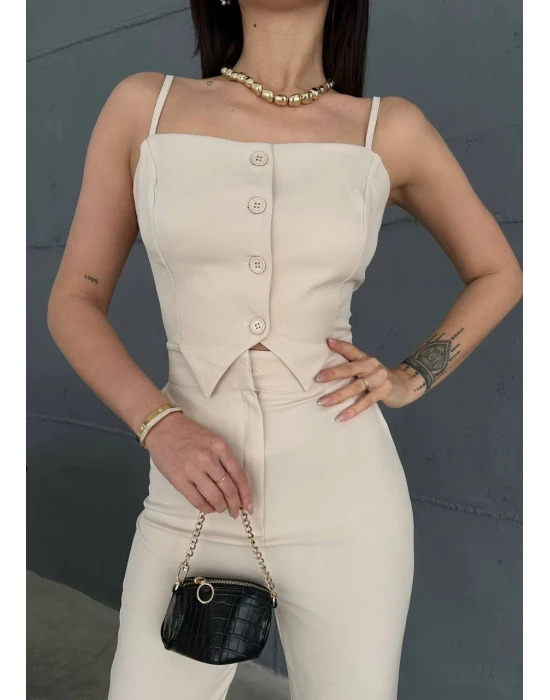 Yelek Görünümlü Tulum