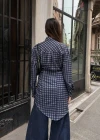Şal Detaylı Ekose Gömlek