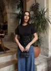 Dantel Korseli Tişört