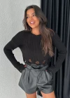 Yırtık Triko Bluz