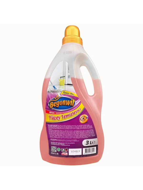 BEGONWİL GENEL AMAÇLI YÜZEY TEMİZLEYİCİ 3 LT LOVELY