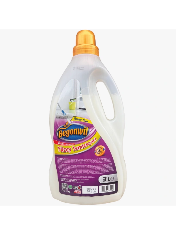 BEGONWİL GENEL AMAÇLI YÜZEY TEMİZLEYİCİ 3 LT BEYAZ SABUN