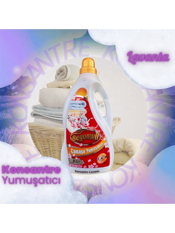 BEGONWİL KONSANTRE ÇAMAŞIR YUMUŞATICI 3 LT LAVANTA