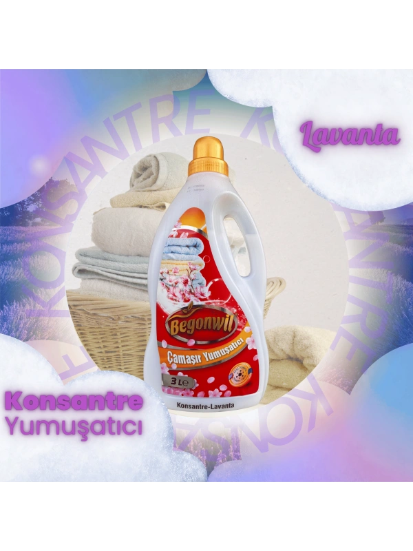 BEGONWİL KONSANTRE ÇAMAŞIR YUMUŞATICI 3 LT LAVANTA