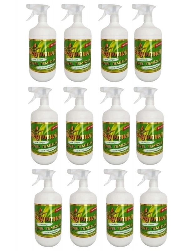 Kir Leke Çözücü Çok Amaçlı Genel Temizlik Konsantre 1 litre x 12 adet