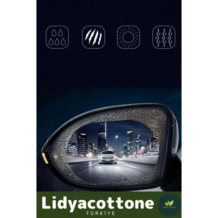 2li Universal Araç Uyumlu Oto Dikiz Aynası Filmi Yağmur Cam Film Araba Buğu Önleyici