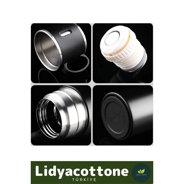 3 Bardaklı Soğuk Sıcak Termos Vakumlu Termos Set Çanta Hediyeli Paslanmaz Çelik 550 Ml