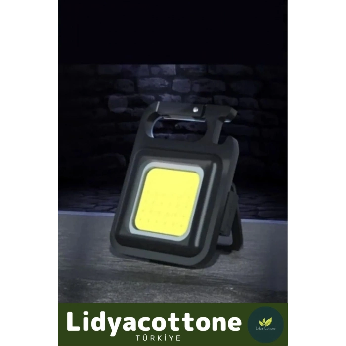 3 Mod Açacaklı Mıknatıslı Mini 30 LED Anahtarlık Mini El Feneri Usb Şarjlı 1000 Lümen El Feneri