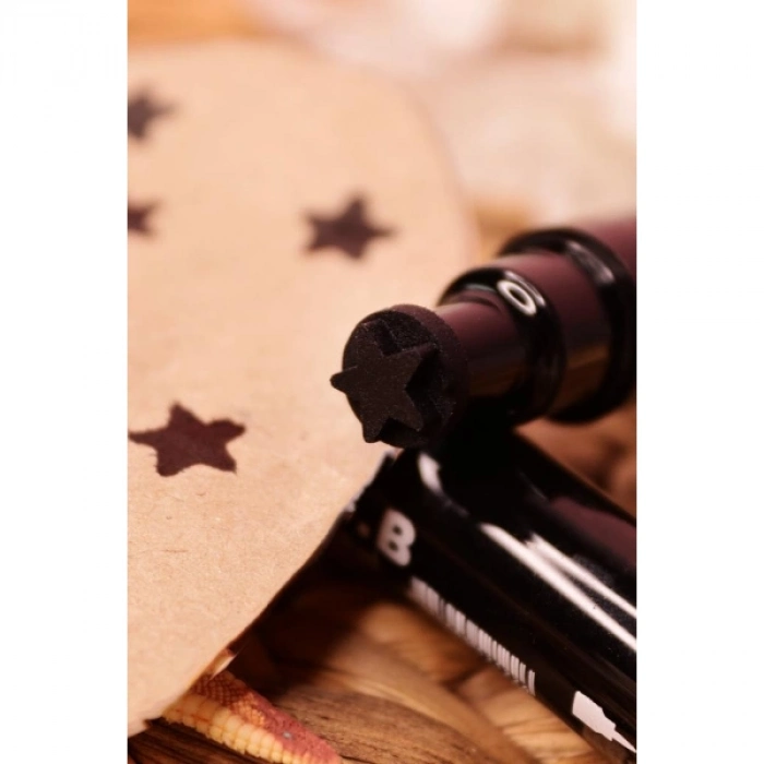 Yaratıcı Dekoratif Çift Taraflı Yoğun Siyah Pigment Makyaj 4lü Desenli Çift Taraflı Eyeliner Seti