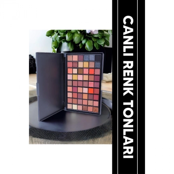 #Palet Geniş Renk Çeşitliliği Yoğun Pigment Günlük İddialı Her Ten Rengi 54lü Mat Sedefli Far Palet