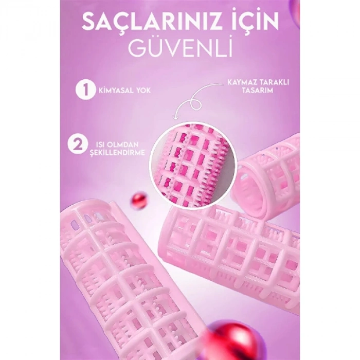 #BigudiSeti Hacimli Belirgin Bukleler Isı Kullanmadan Pratik Saç Şekillendirme 6lı Bigudi Seti