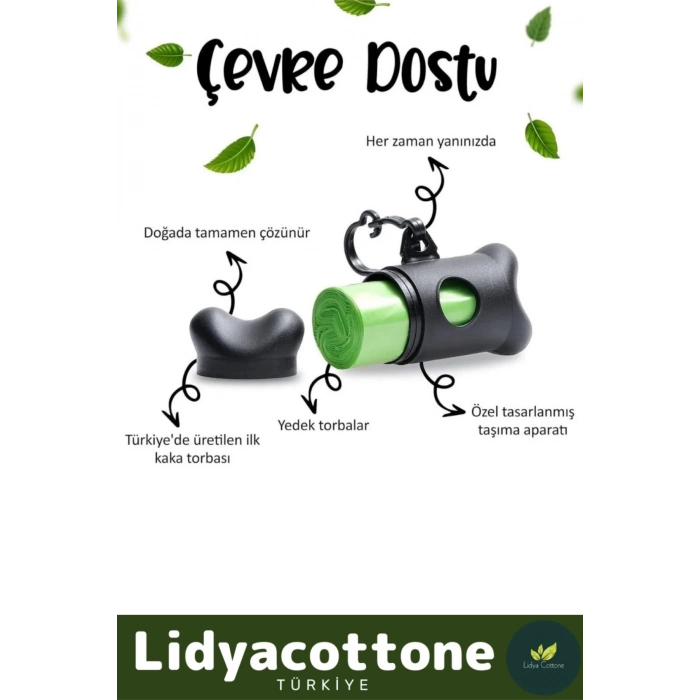 60 Adet Rulo Evcil Hayvan Köpek Dışkı Toplama Kaka Rulosu Torbası Poşeti Kedi Köpek Dışkı Poşet