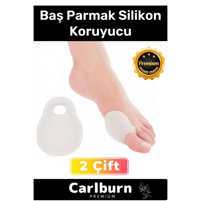 Özel Üretim Yıkanabilir Halluks Valgus Bunyon Kemik Ayak Baş Parmak Silikon Koruyucu 2 Çift