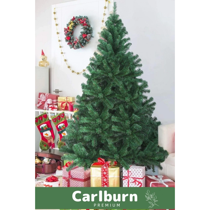 Premium Kutu Süsleme Seti Yılbaşı Çam Ağacı Renkli Işığı Yeni Yıl Süsleri Noel Paketi 120 Cm 123 Dal