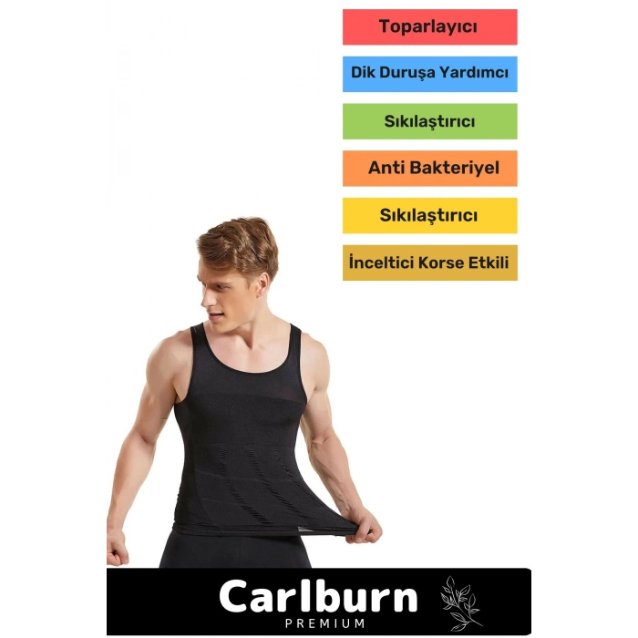 Yeni Sezon Bel Göğüs Dik Duruş Jinekomasti Toparlayıcı Erkek Extra Göbek Sıkılaştırıcı Korse Atlet