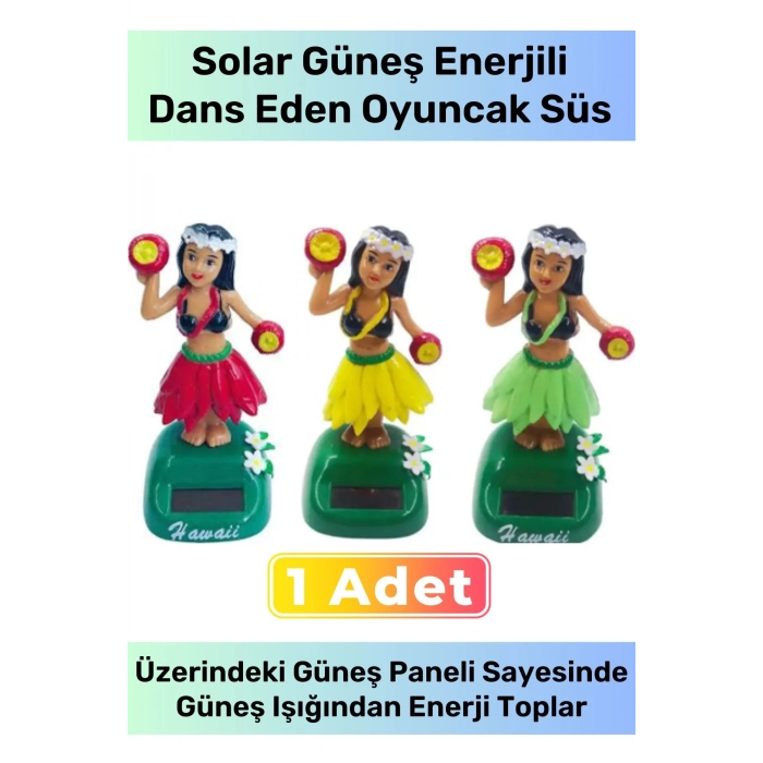 Özel Üretim Solar Güneş Enerjili Hediyelik Dekoratif Çocuk Bebek Oyuncak Süs Dans Eden Kız