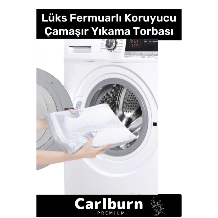 Premium Serisi Özel Fermuarlı Koruyucu Leke Çıkartıcı Ayakkabı Çamaşır Yıkama Torbası Filesi 2 Adet
