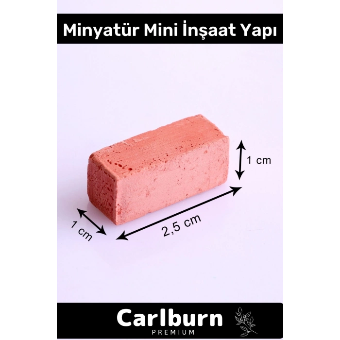 Deluxe Özel Mini Minyatür Inşaat Yapı Seti 500 Tuğla Boya Fırça Tutkal Düz Renkli Çubuk Hobi Seti