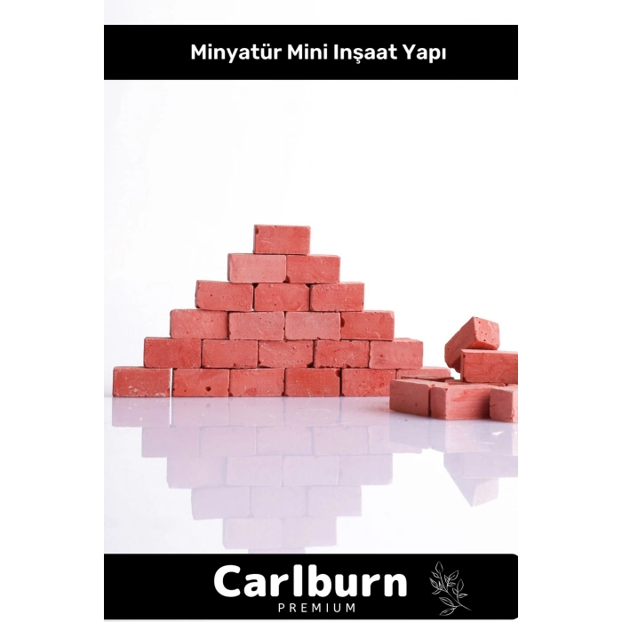 Deluxe Özel Mini Minyatür Inşaat Yapı Seti 500 Tuğla Boya Fırça Tutkal Düz Renkli Çubuk Hobi Seti