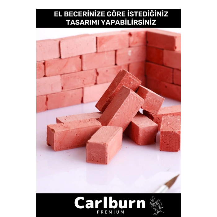 Premium Minyatür Mini Kendin Ev Yap Inşaat Yapı 700 Adet Tuğla Hobi Seti - Yapıştırıcı Hediyeli Kit