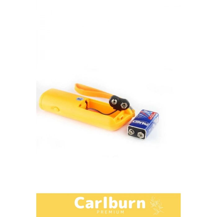 Premium Seri Ergonomik Pilli 9 Volt 150 Desibel Ledli Flaş Ultrasonik Köpek Uzaklaştırıcı Eğitici