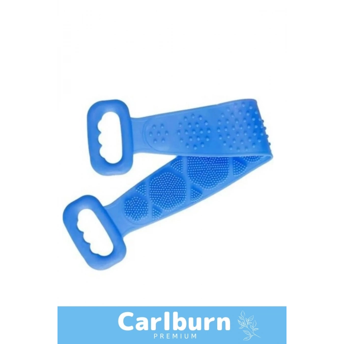 Özel Üretim Back Scrubber Yıkanabilir 70cm x 11cm Silikon Çift Taraflı Banyo Kesesi Büyük Boy