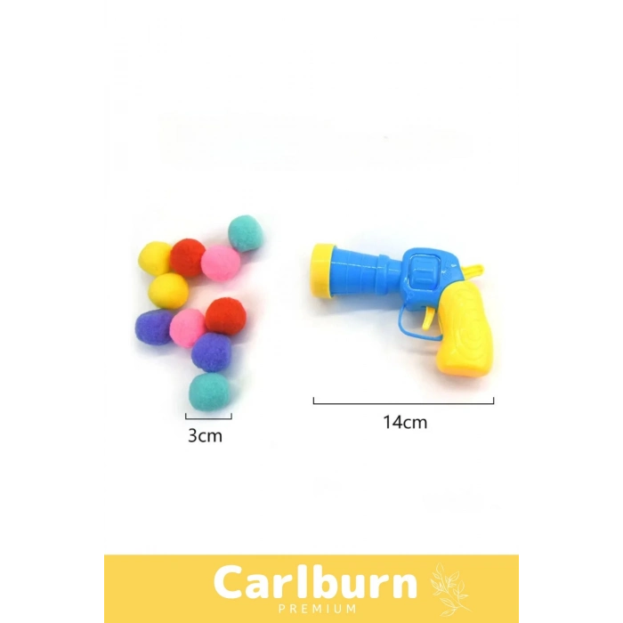 Özel Üretim Evcil Hayvan Tabancalı Hareketli 30 Peluş Toplu Top Atan İnteraktif Kedi Oyuncağı Seti