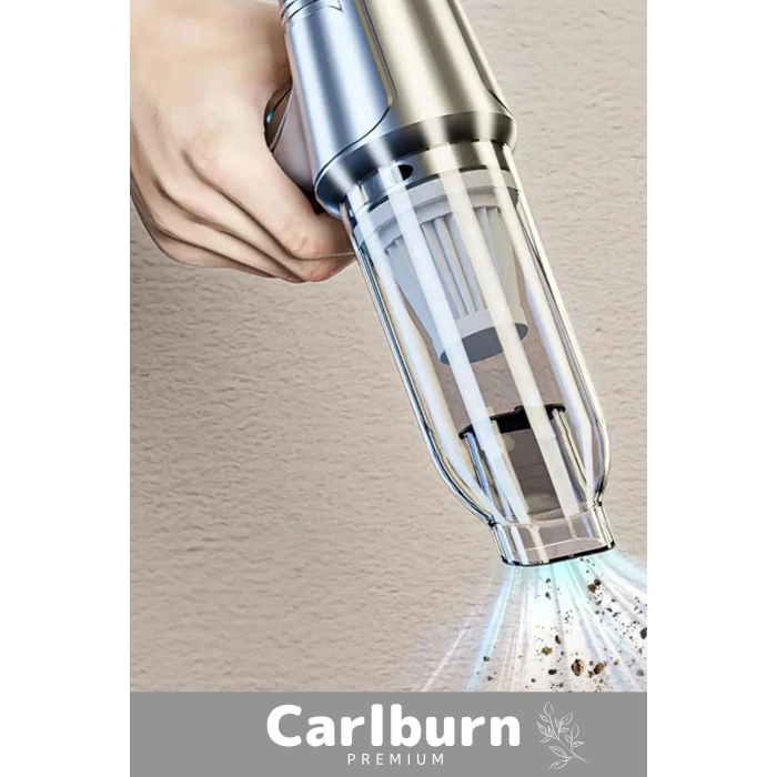 Deluxe Şarjlı Kablosuz 2 Fonksiyonlu Uyumlu Vakumlu El Süpürgesi Üfleme Özellikli Araç Süpürgesi