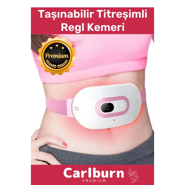 Premium Seri Titreşimli Taşınabilir Sıcak Tutan Regl Ağrıları Dijital Özel Gün Adet Bel Kemeri