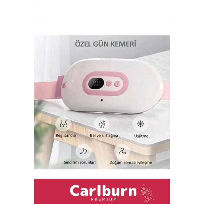 Premium Seri Titreşimli Taşınabilir Sıcak Tutan Regl Ağrıları Dijital Özel Gün Adet Bel Kemeri