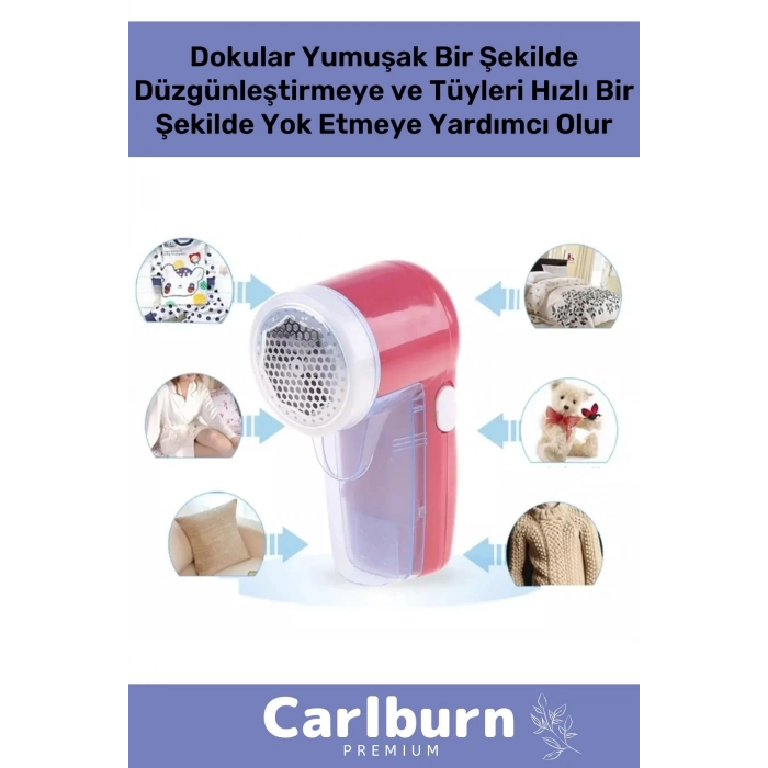 Özel Şarjlı Kablolu Tiftik Kazak Tüy Toz Takım Elbise Halı Otomatik Mavi Tüy Temizleme Makinesi