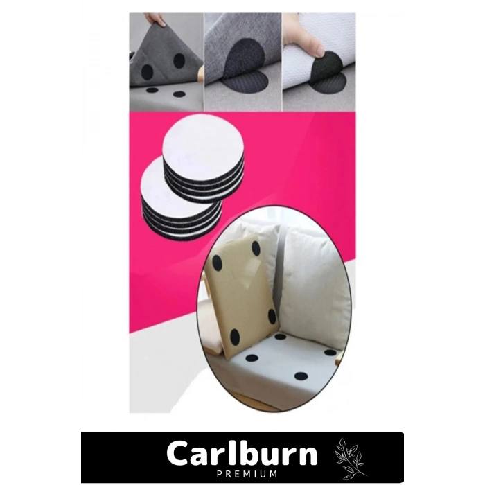 Premium Halı Kilim Sabitleyici Koltuk Kaydırmaz Kendinden Yapışkanlı Yıkanabilir 25 Adet Cırt Bant