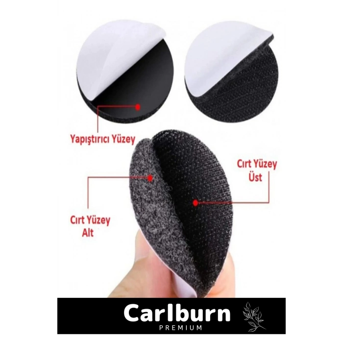 Premium Halı Kilim Sabitleyici Koltuk Kaydırmaz Kendinden Yapışkanlı Yıkanabilir 10 Adet Cırt Bant