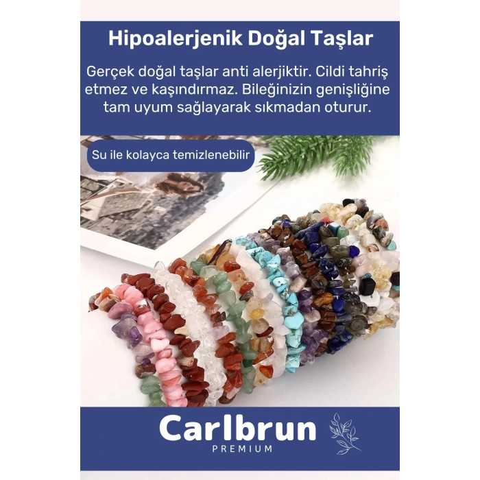 Premium Terazi Burcu Enerjisini Yükselten Doğal Taş Bileklik Terazi Burçları Burç Unisex Bileklik