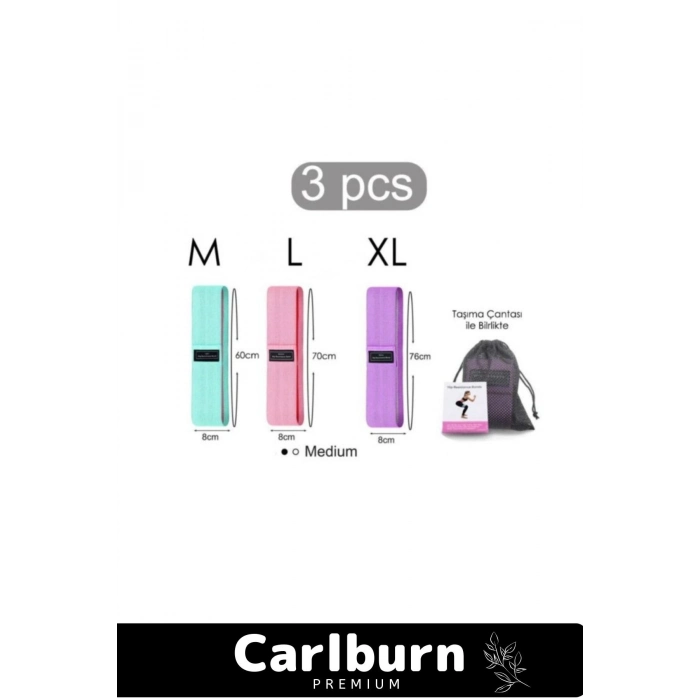 Özel Üretim Kaliteli Yumuşak Orta Sert Ebatlarında Dayanıklı Sağlam Loop Pilates Direnç Bandı Seti