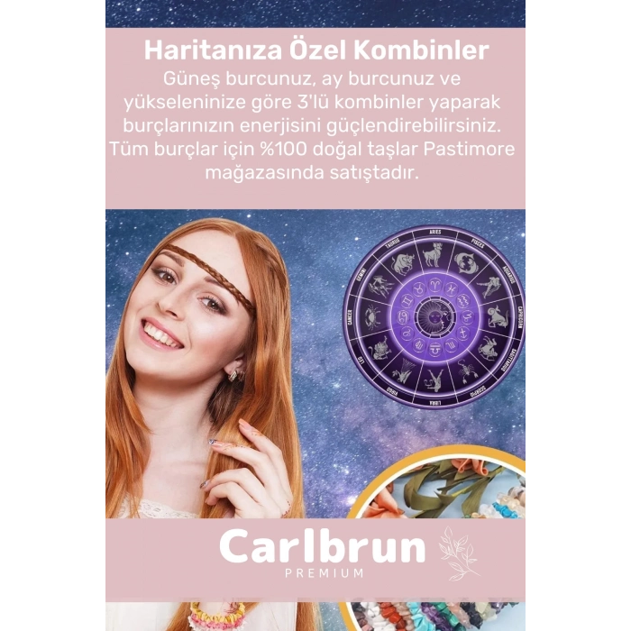 Premium Yengeç Burcu Enerjisini Yükselten Doğal Taş Bileklik Yengeç Burçları Burç Unisex Bileklik