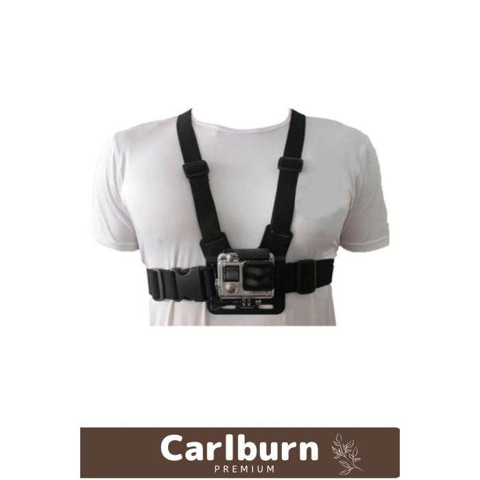 Premium Ayarlanabilir Spor Video Macera Etkinlik Aksiyon Kamerası Göğüse Sabitleme Kemeri