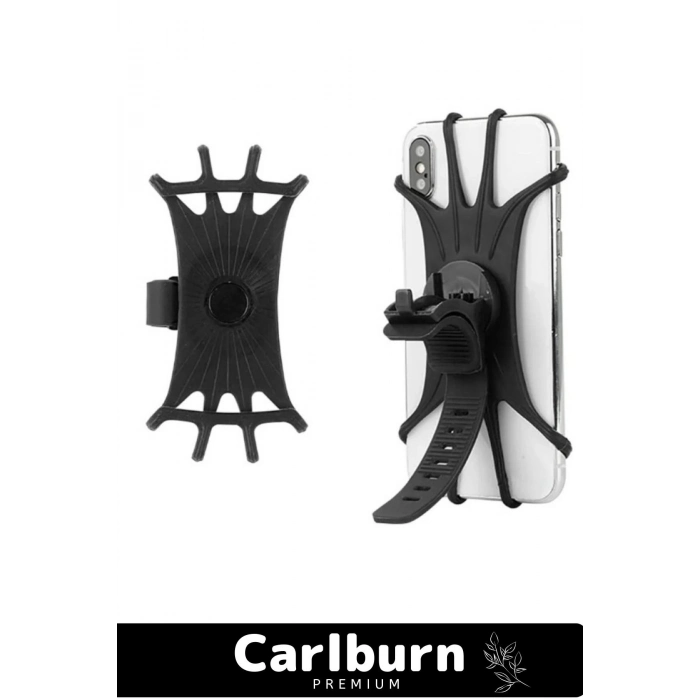 Premium Pratik Sök Çıkar Dayanıklı Esnek Ayarlanabilen Silikon Esnek Bisiklet Telefon Tutucu