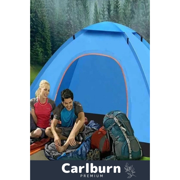 Premium Su Geçirmez Kapı Sineklik Tüllü Dayanıklı Kumaş Pratik Kolay Kurulum 6 Kişilik Kamp Çadırı